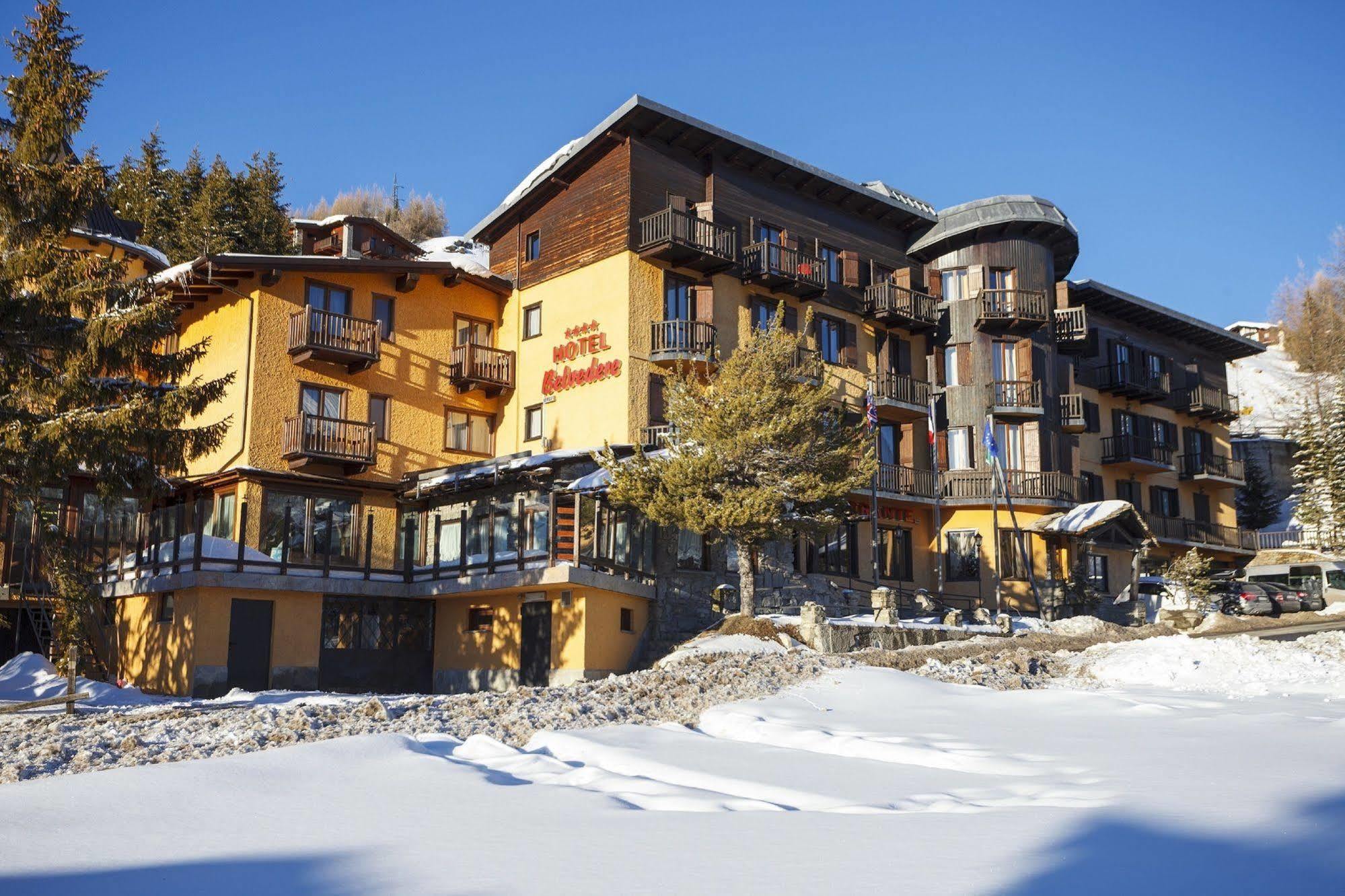 Hotel Belvedere Colle Colle Sestriere Esterno foto